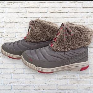 Ryka Addison Grey Pink Lace-up Ankle Boots Sneakers size 5